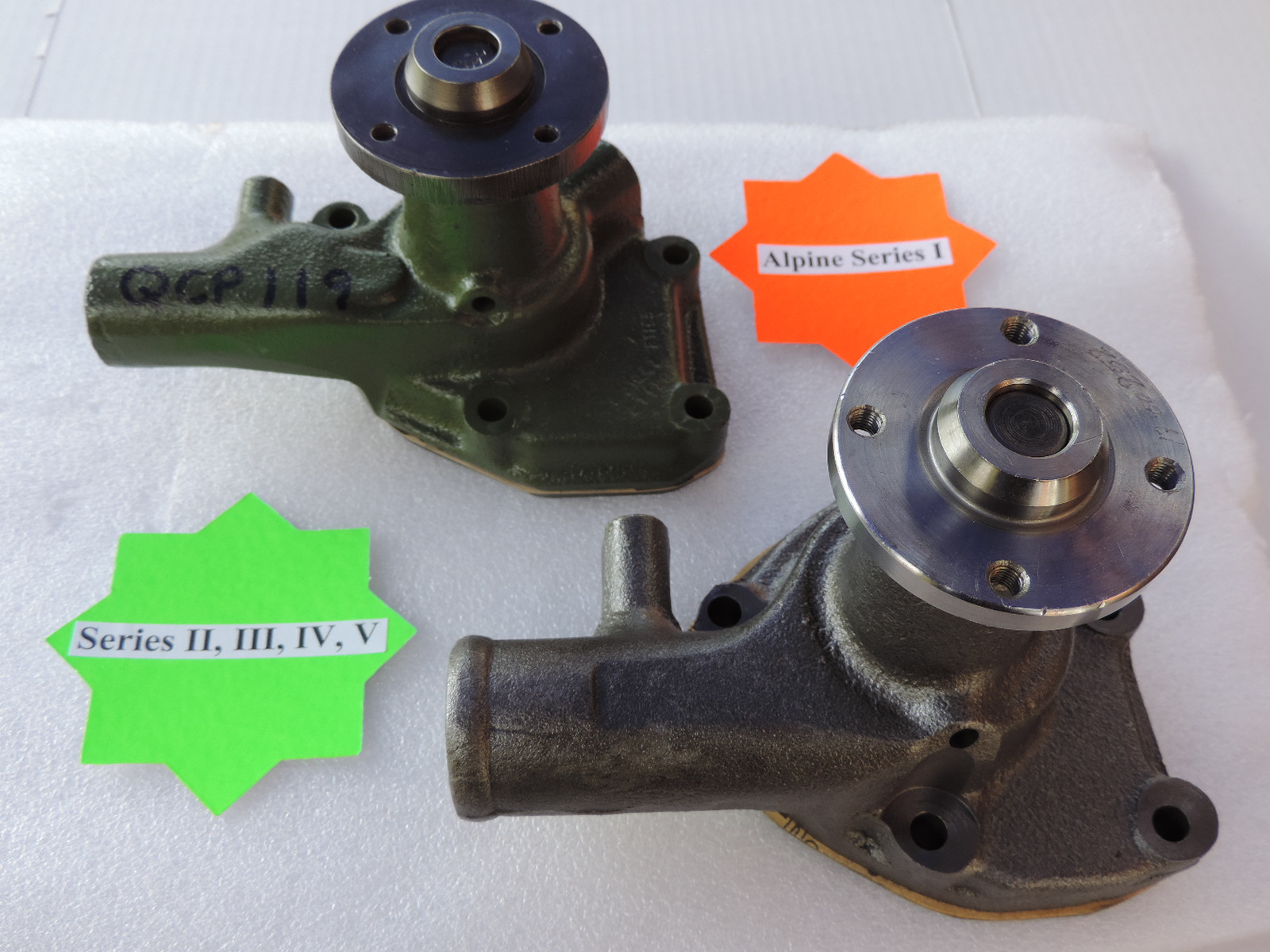 Sunbeam Alpine Water Pumps
